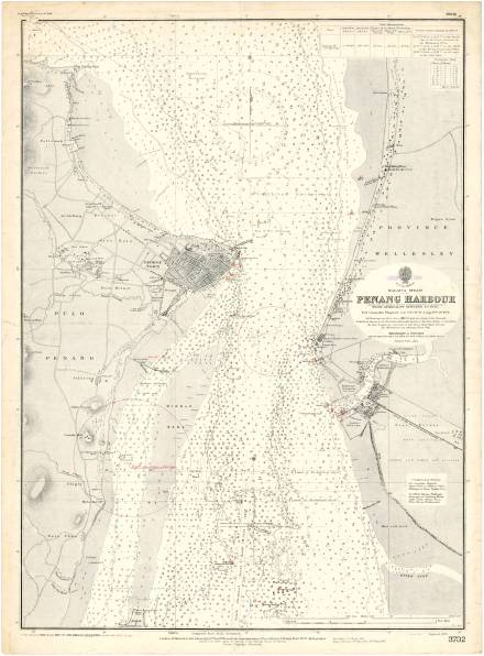 Penang Harbour, Malacca Strait : from Admiralty surveys to 1930 / Hydrographic Office